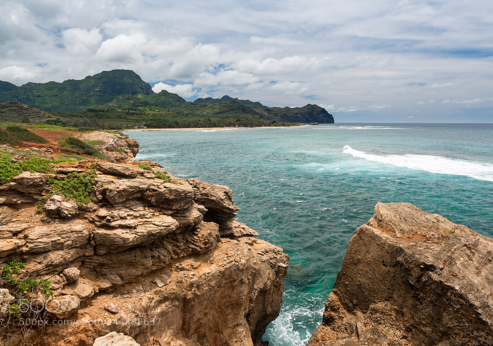 Sony a7R II sample photo. Maha'ulepu beach in kauai photography