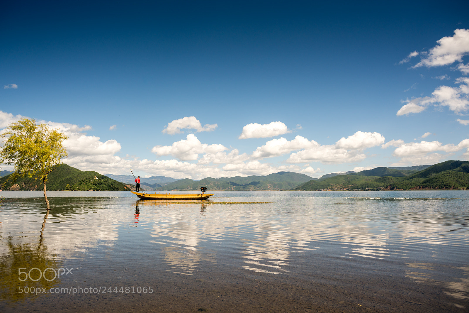 Sony a7R II sample photo. Lugu lake scenery photography