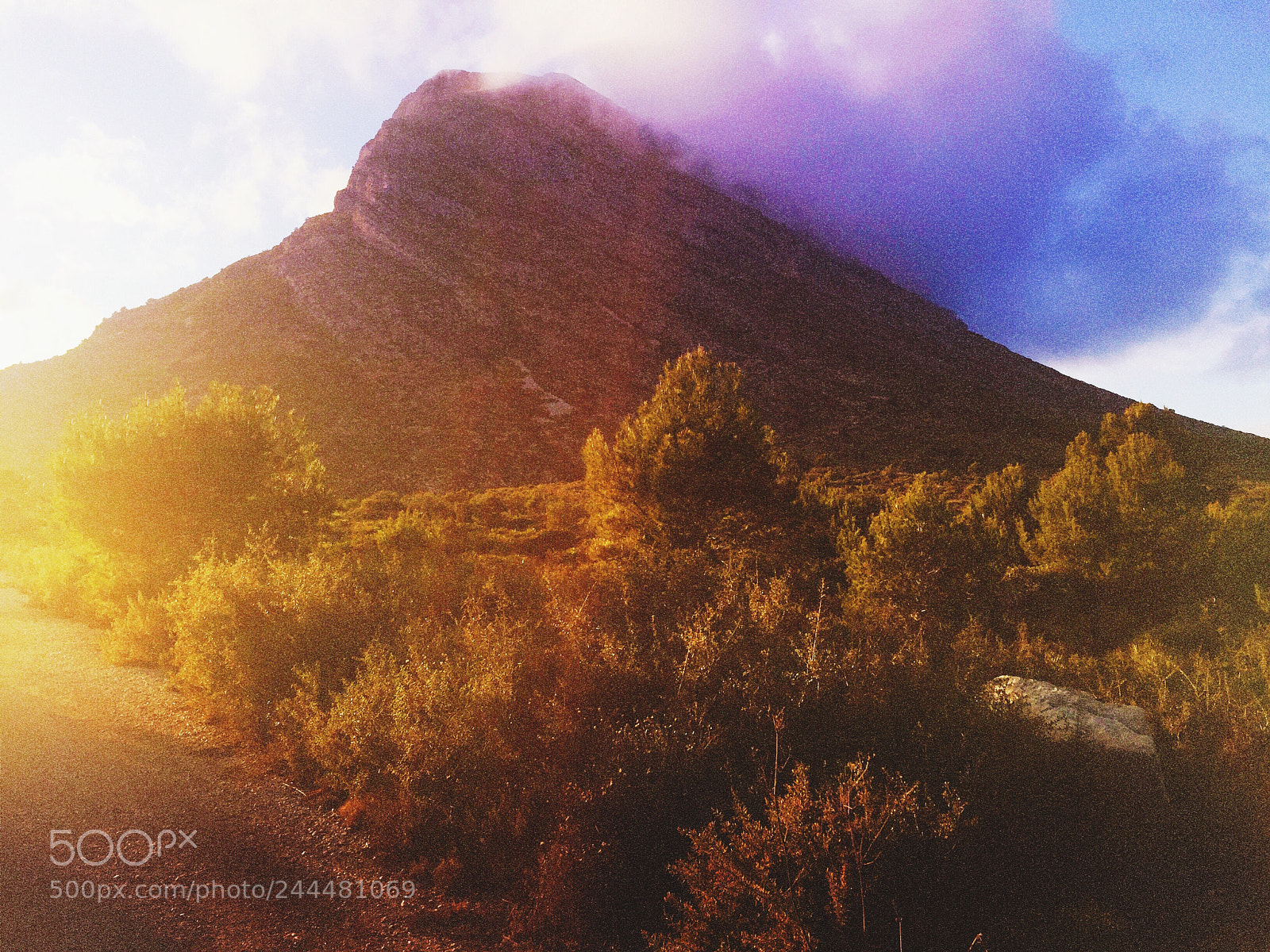 Apple iPhone 6 sample photo. Montgo mountain approaching golden photography