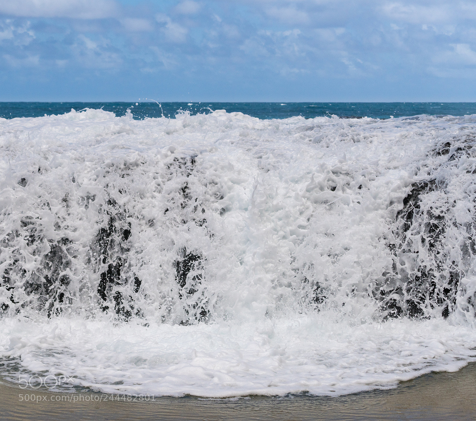 Sony a7R II sample photo. Frozen motion of ocean photography