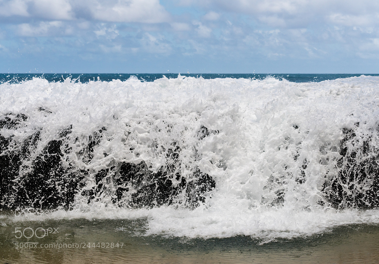 Sony a7R II sample photo. Frozen motion of ocean photography