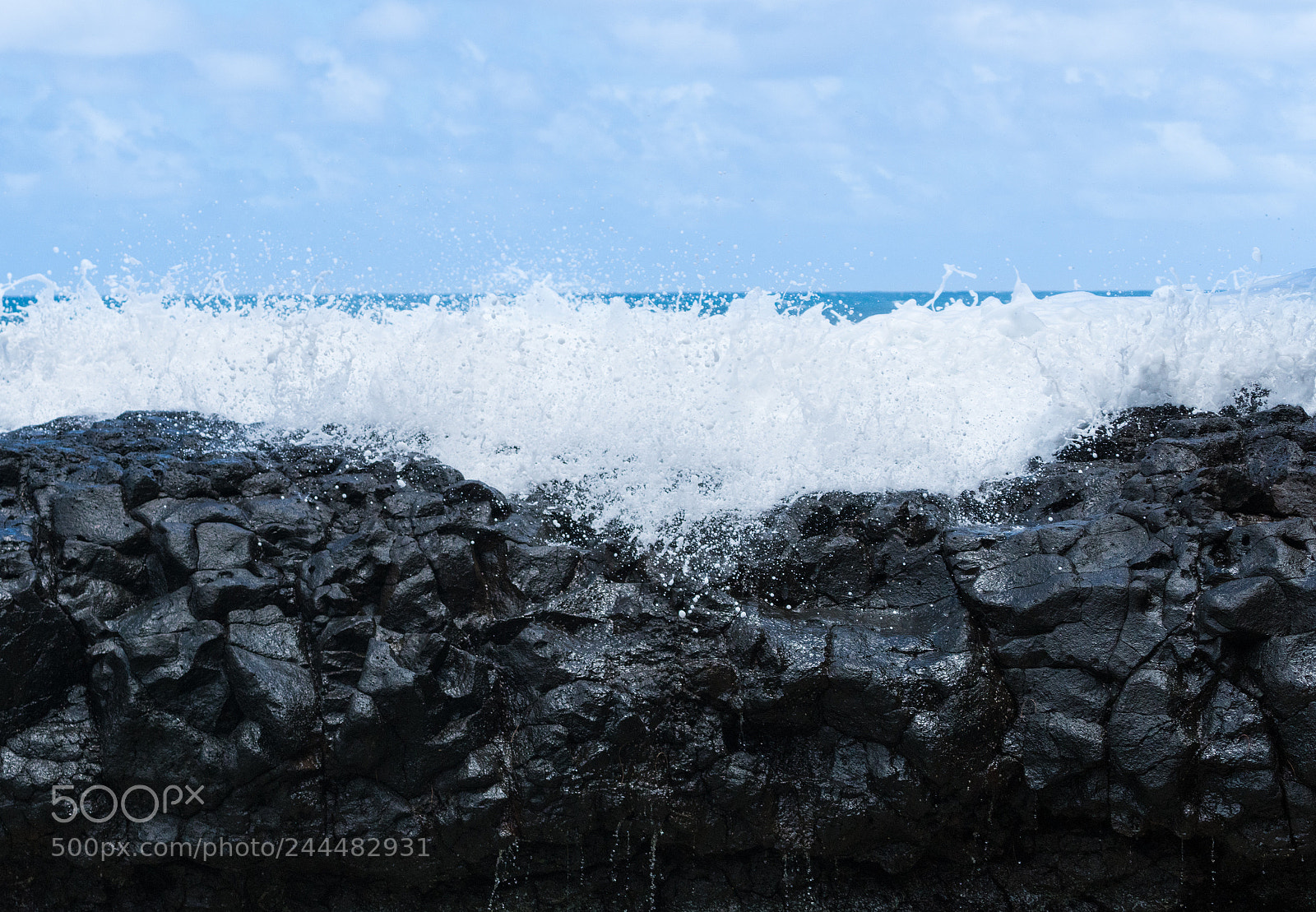 Sony a7R II sample photo. Frozen motion of ocean photography