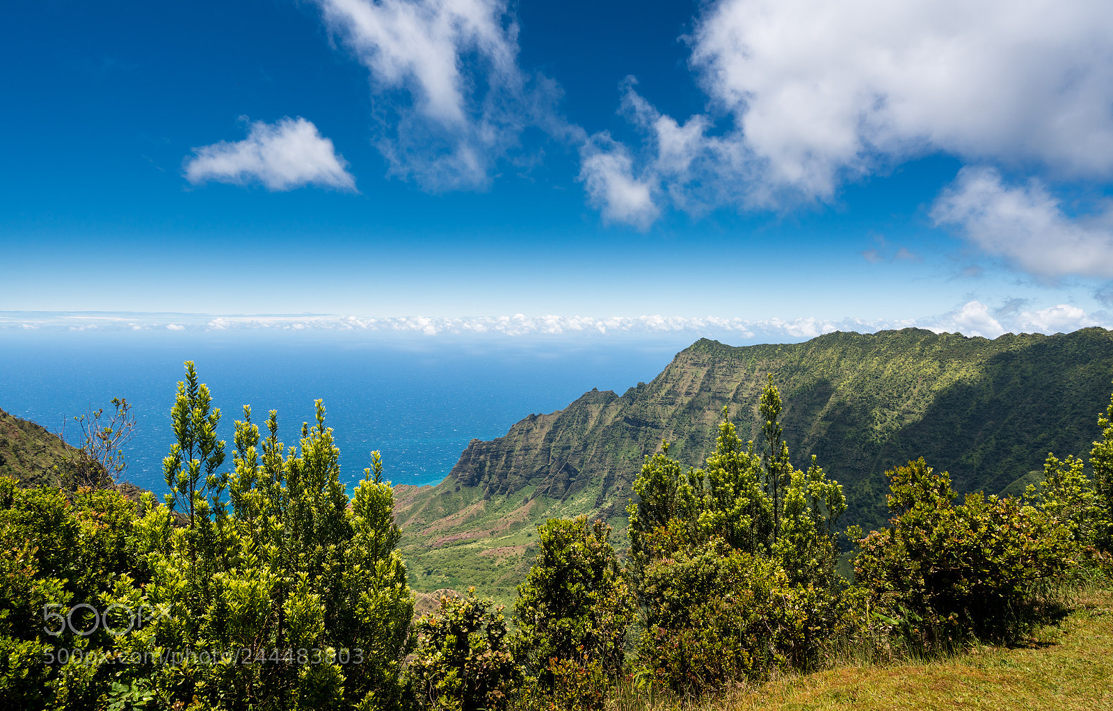 Sony a7R II sample photo. Panoramic view of kalalau photography