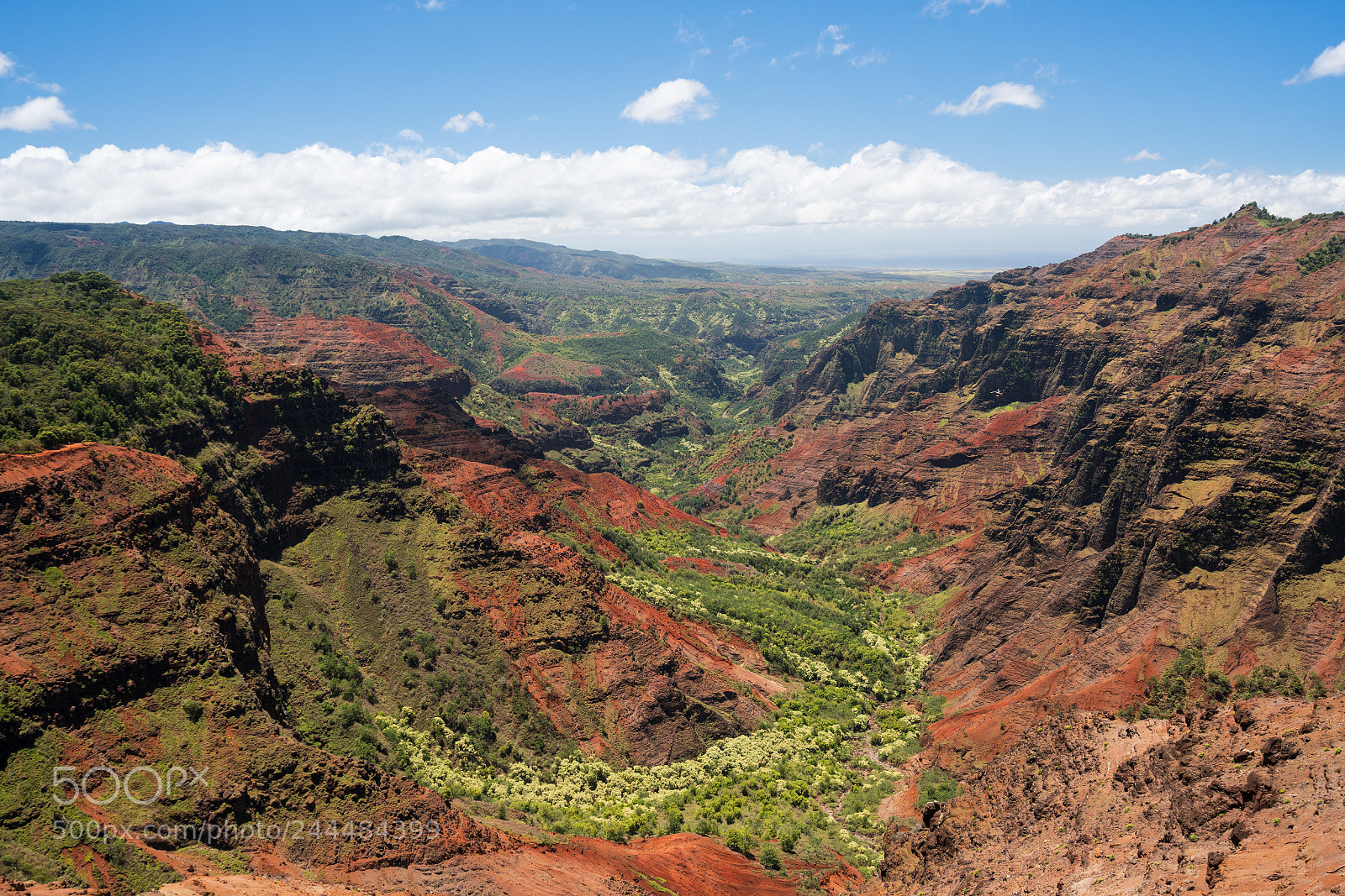Sony a7R II sample photo. Helicopter over waimea canyon photography