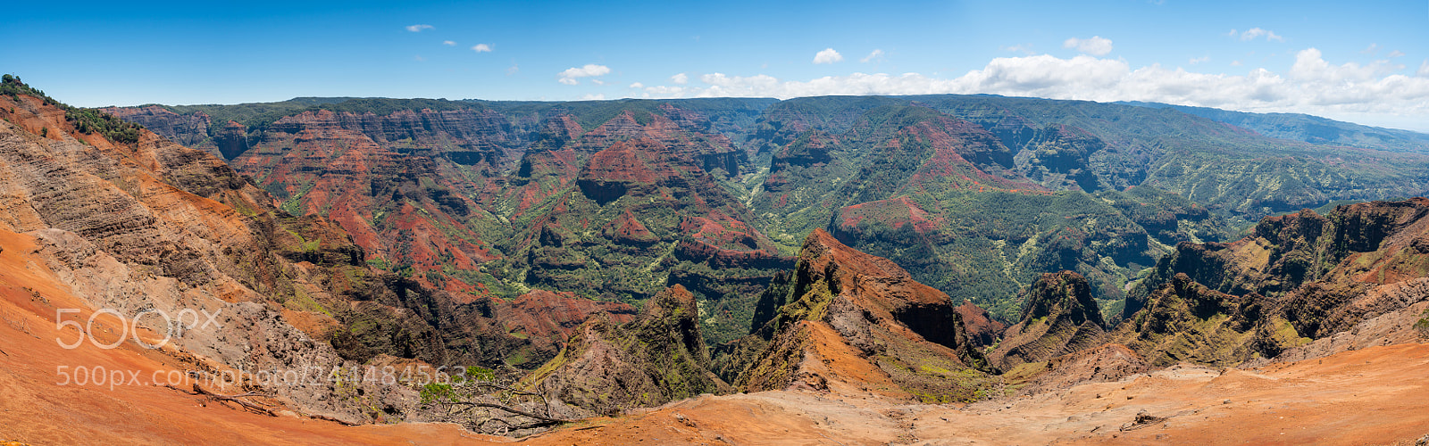 Sony a7R II sample photo. Panorama of waimea canyon photography