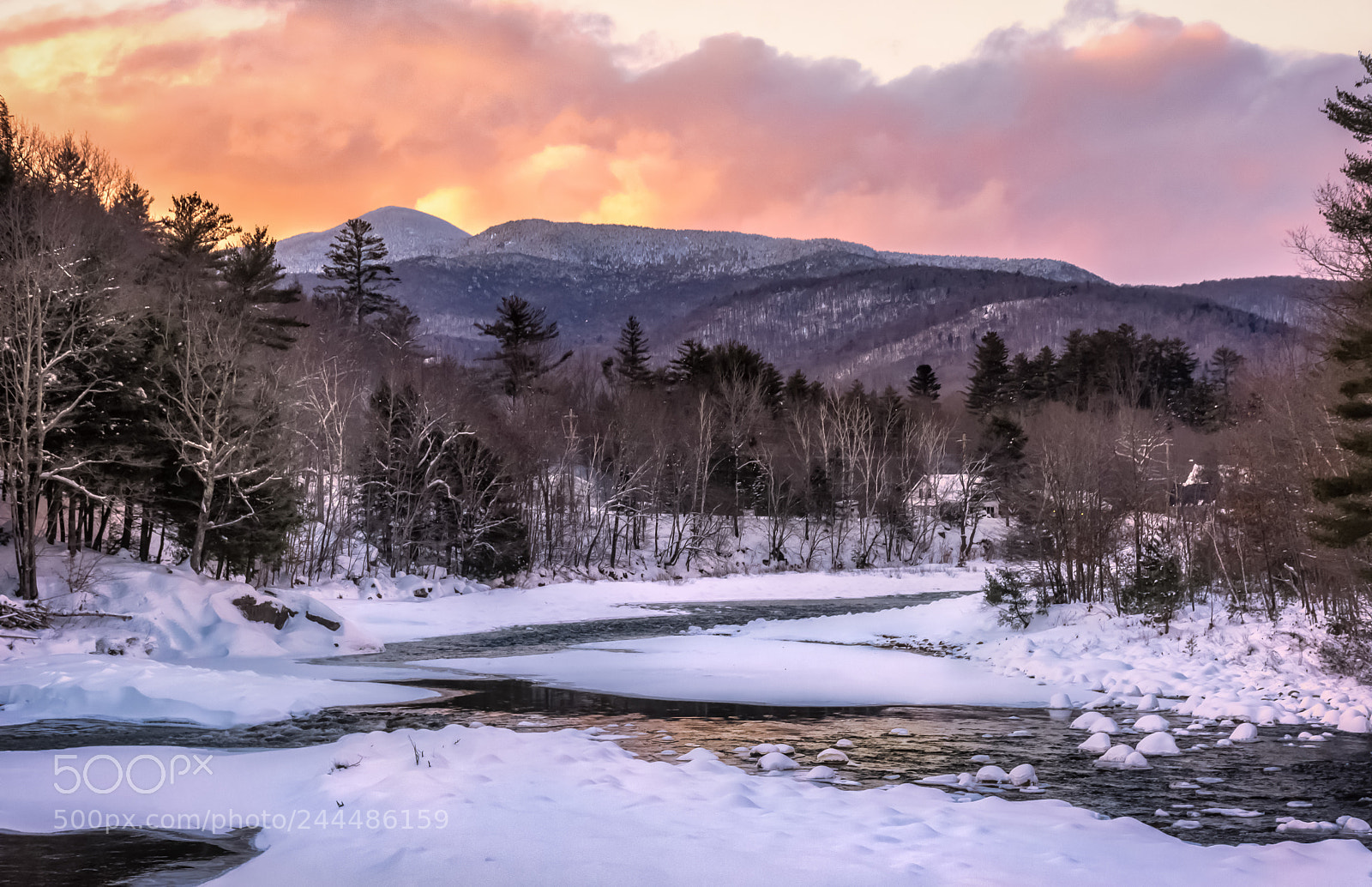 Nikon D7200 sample photo. Moosilauke sunset photography