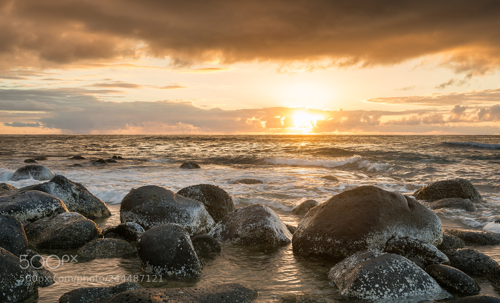 Sony a7R II sample photo. Sunset along na pali photography