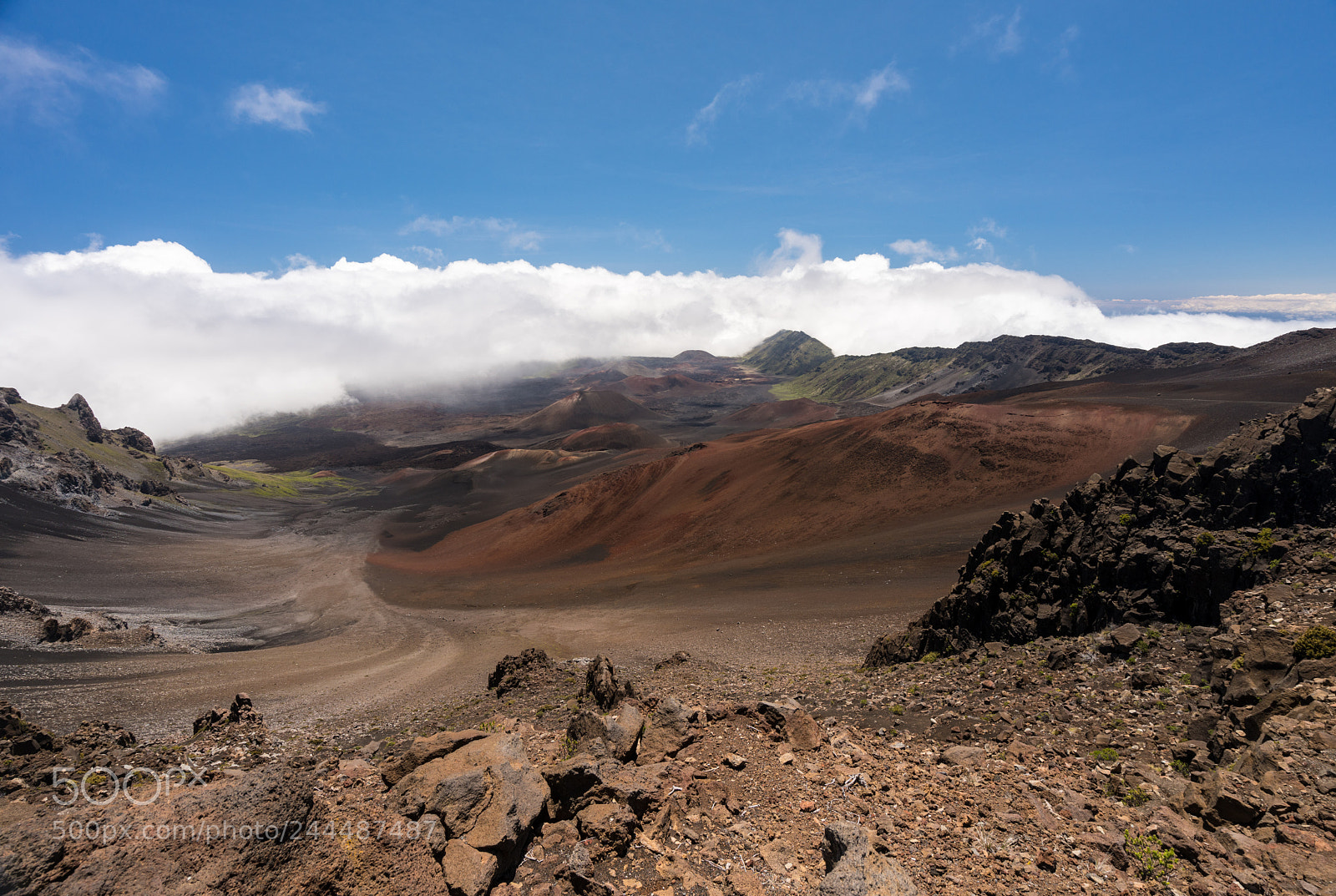Sony a7R II sample photo. View into crater at photography