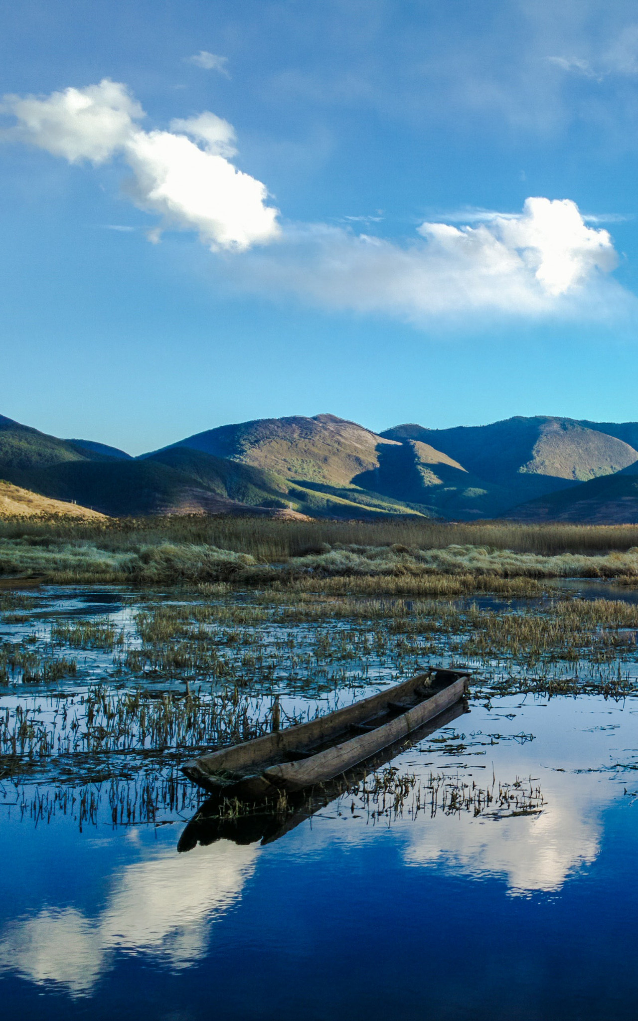 Nokia 808 PureView sample photo. Boat on a grassy lake photography