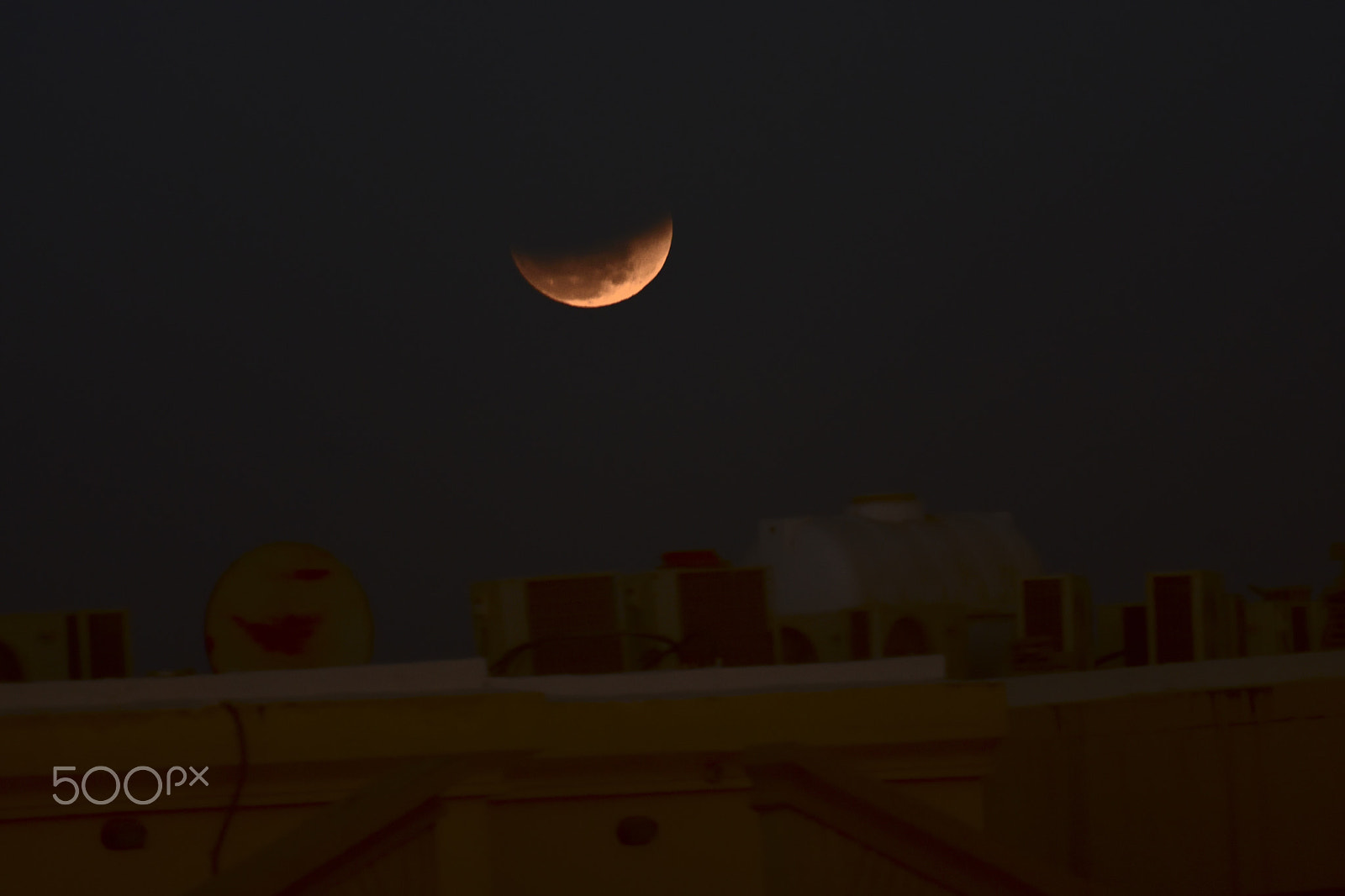 Nikon D3400 sample photo. The moon eclipse from rising time it’s happen before 150 years photography