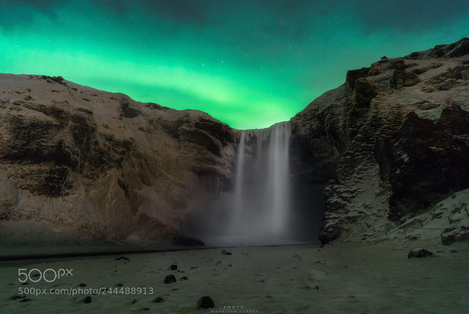 Sony a7R II sample photo. The green waterfall photography