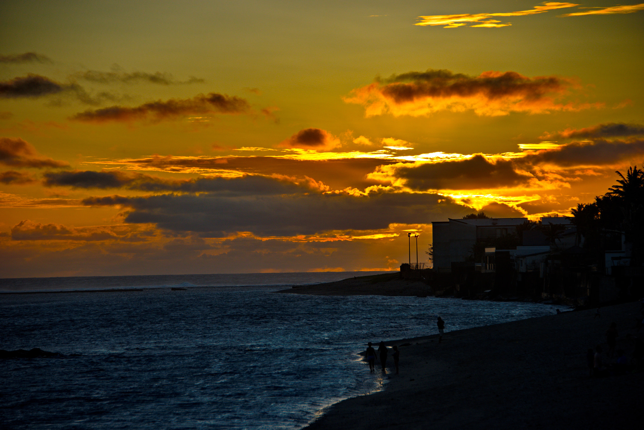 Nikon D800 sample photo. Sunset in saint pierre de la reunion photography