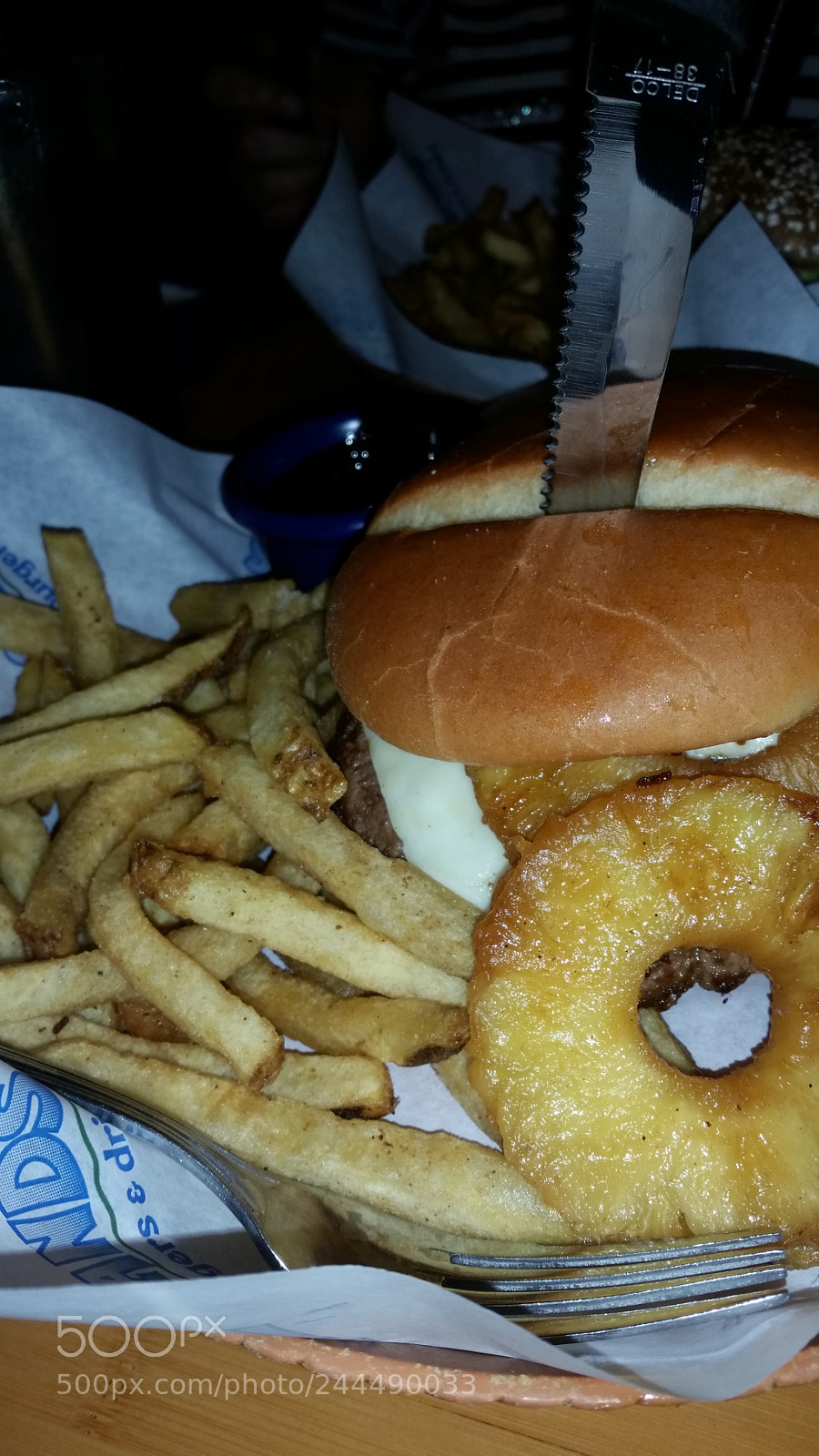 Samsung Galaxy S5 sample photo. Burger and fries photography