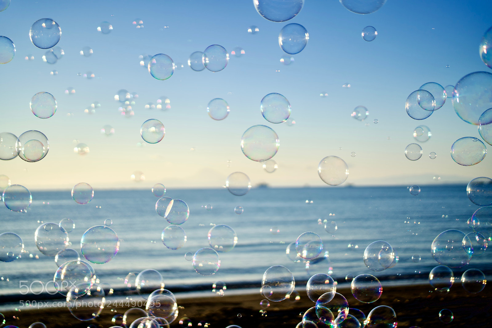 Sony a7R III sample photo. Bubbles on the beach photography