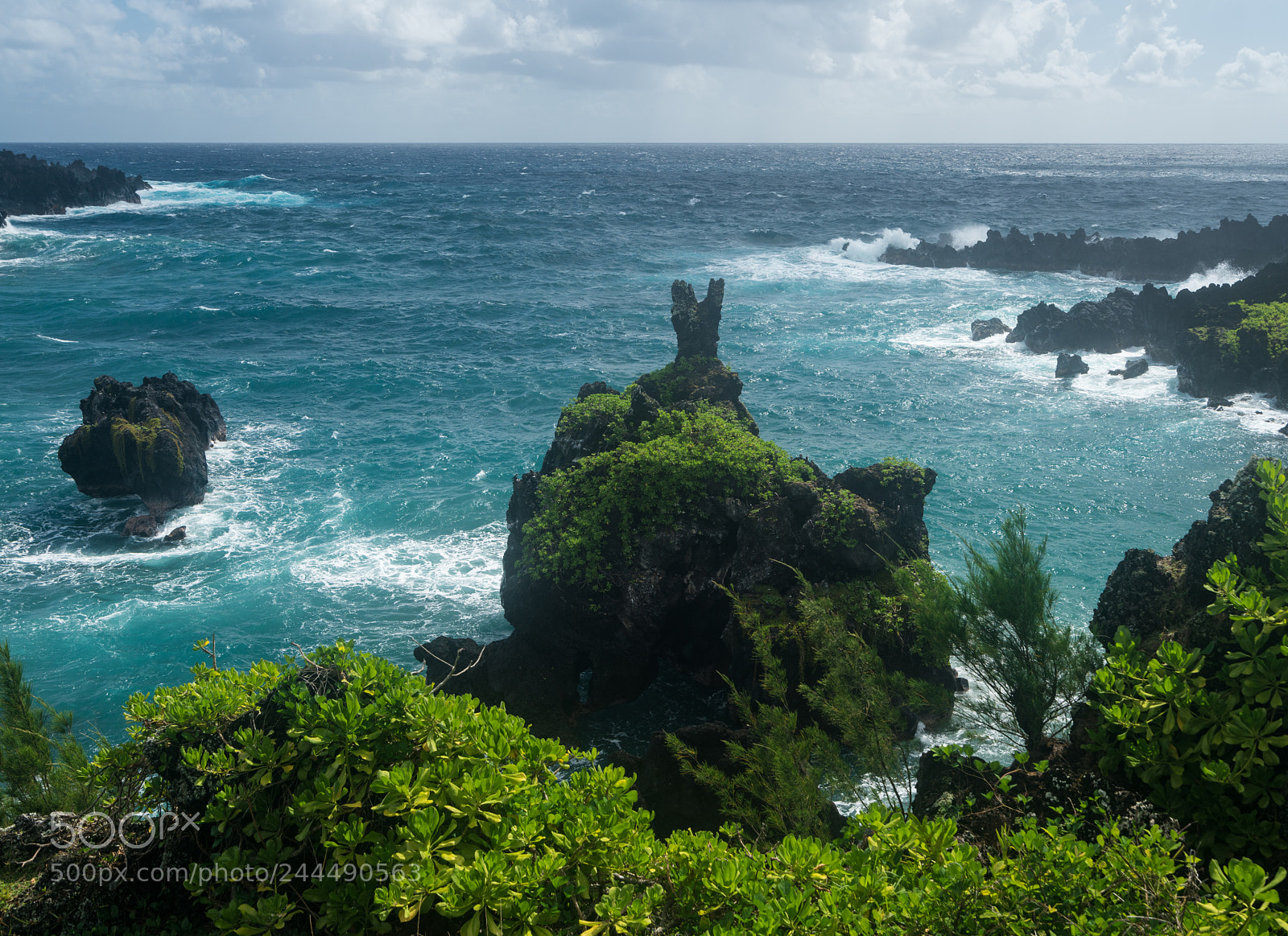 Sony a7R II sample photo. Green mountain rocks at photography