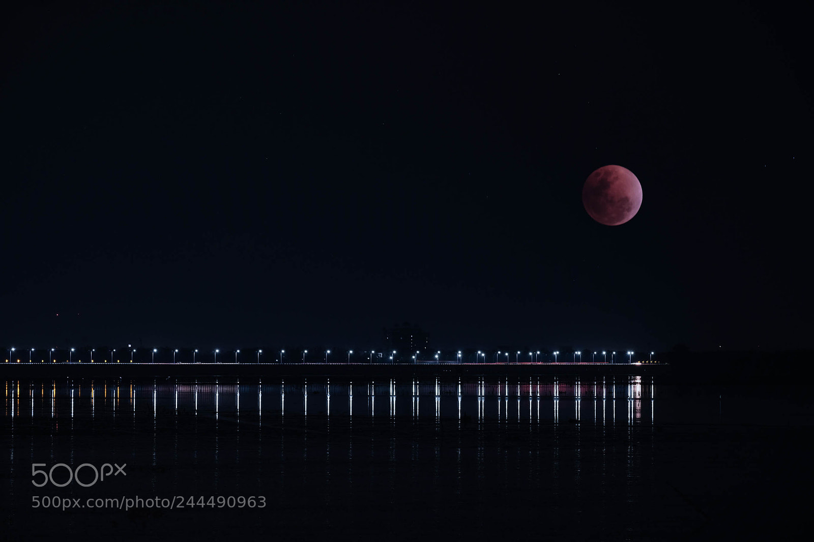 Fujifilm X-T2 sample photo. Blue blood moon photography