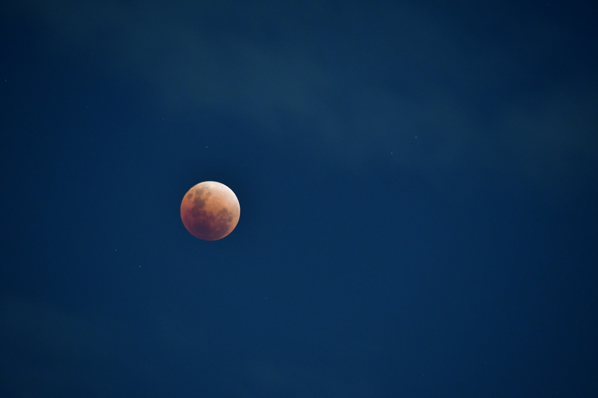 Nikon D500 sample photo. Blood moon over jakarta sky photography