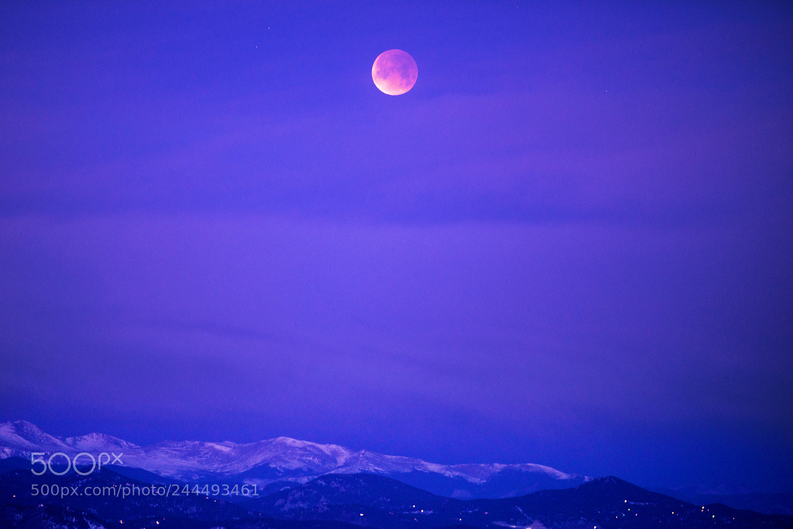 Nikon D800 sample photo. Colorado lunar eclipse photography
