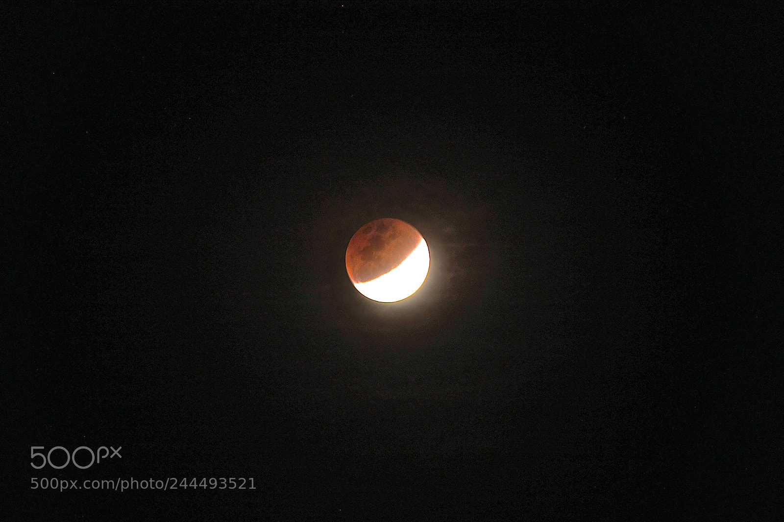 Canon EOS 1100D (EOS Rebel T3 / EOS Kiss X50) sample photo. Lunar eclipse view from photography