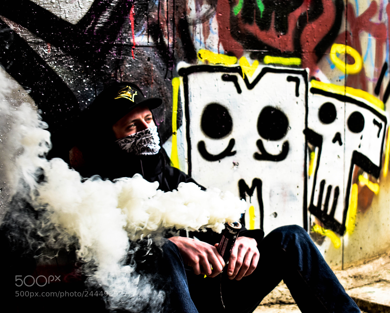 Nikon D3400 sample photo. Sitting in smoke photography