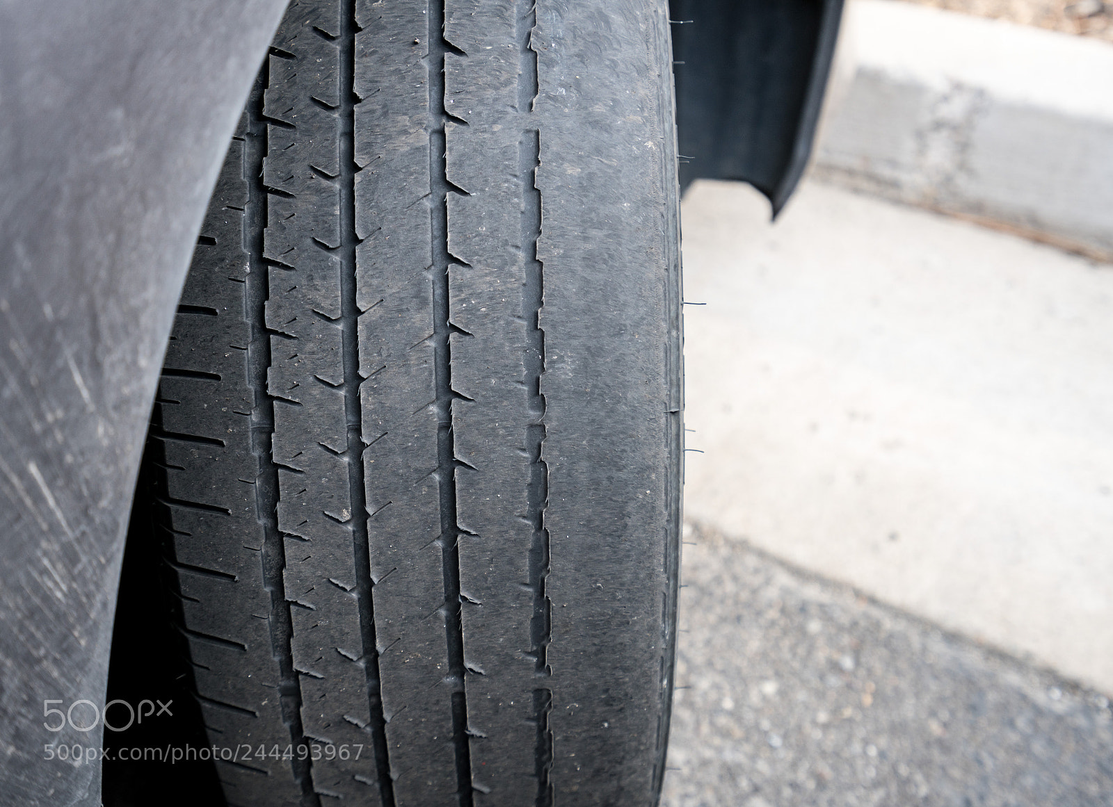 Sony a7R II sample photo. Bald front wheel tires photography
