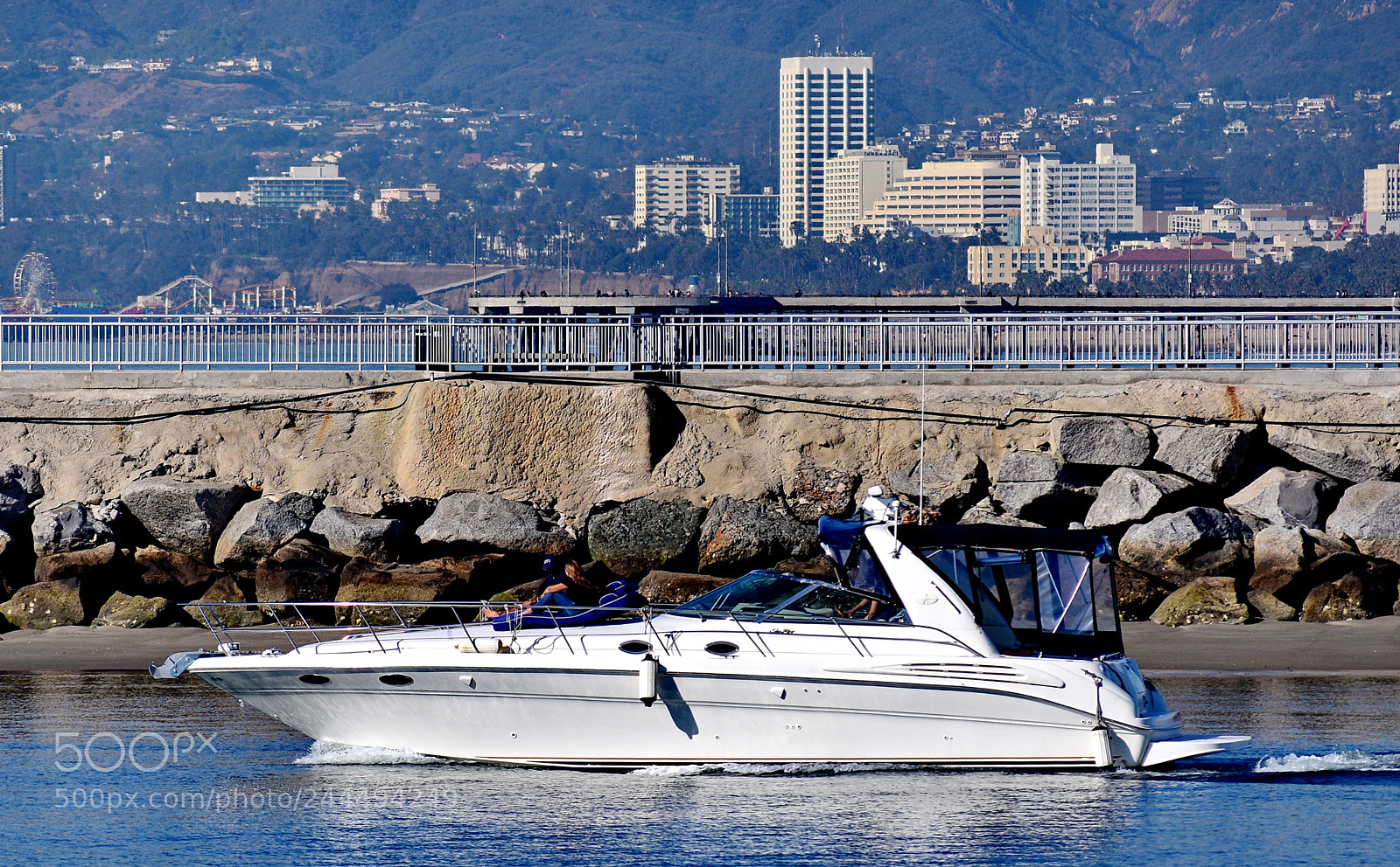 Nikon D7200 sample photo. Powerboat cruising marina channels photography