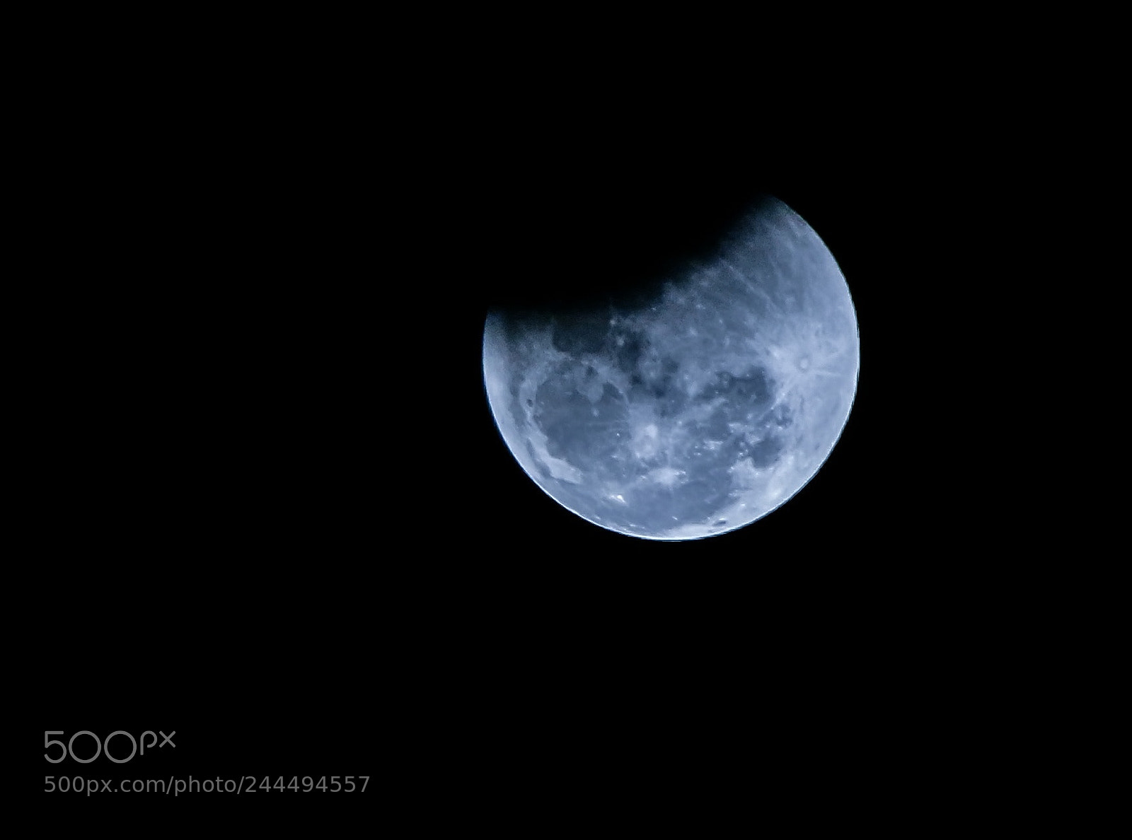 Canon EOS 7D Mark II sample photo. Blue blood moon eclipse 2018 photography