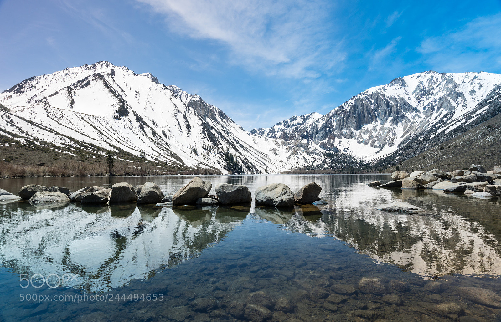 Sony a7R II sample photo. Reflections in convict lake photography