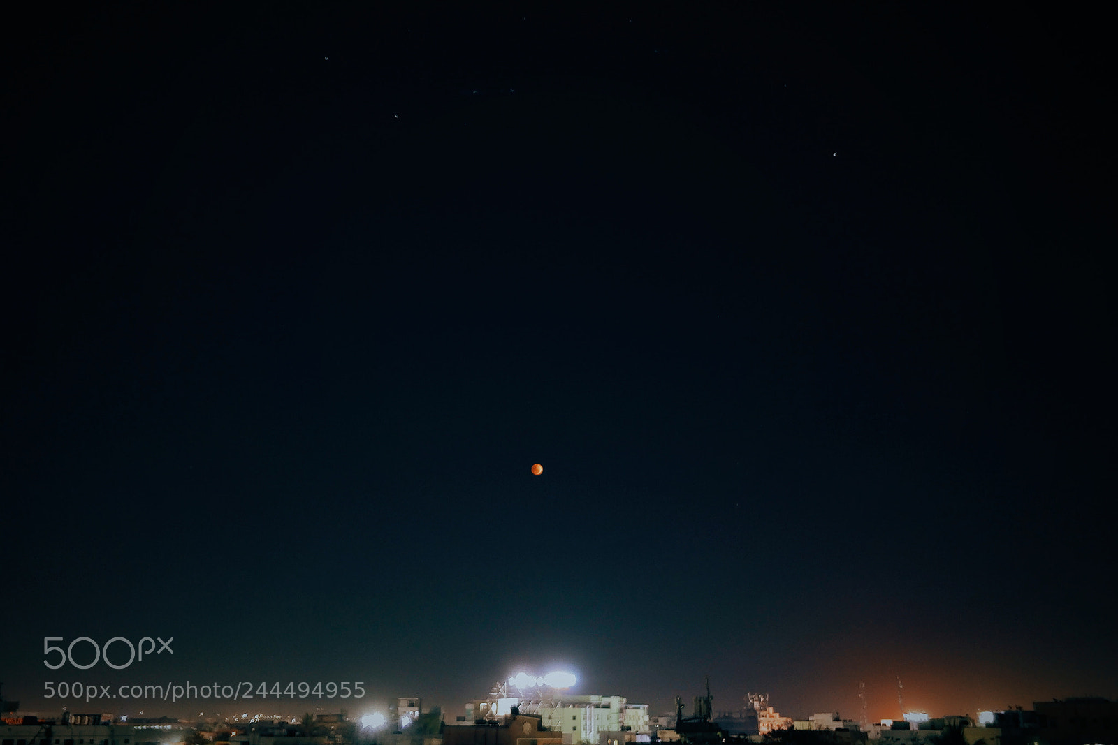 OnePlus 5 sample photo. Super blue blood moon photography
