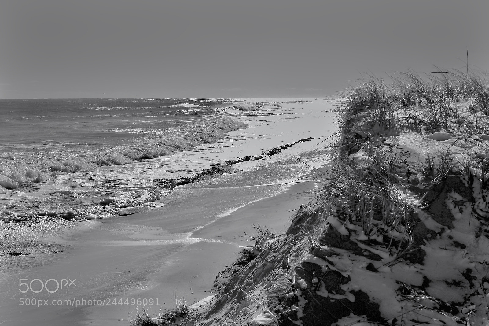 Canon EOS 10D sample photo. Snow capped dunes photography