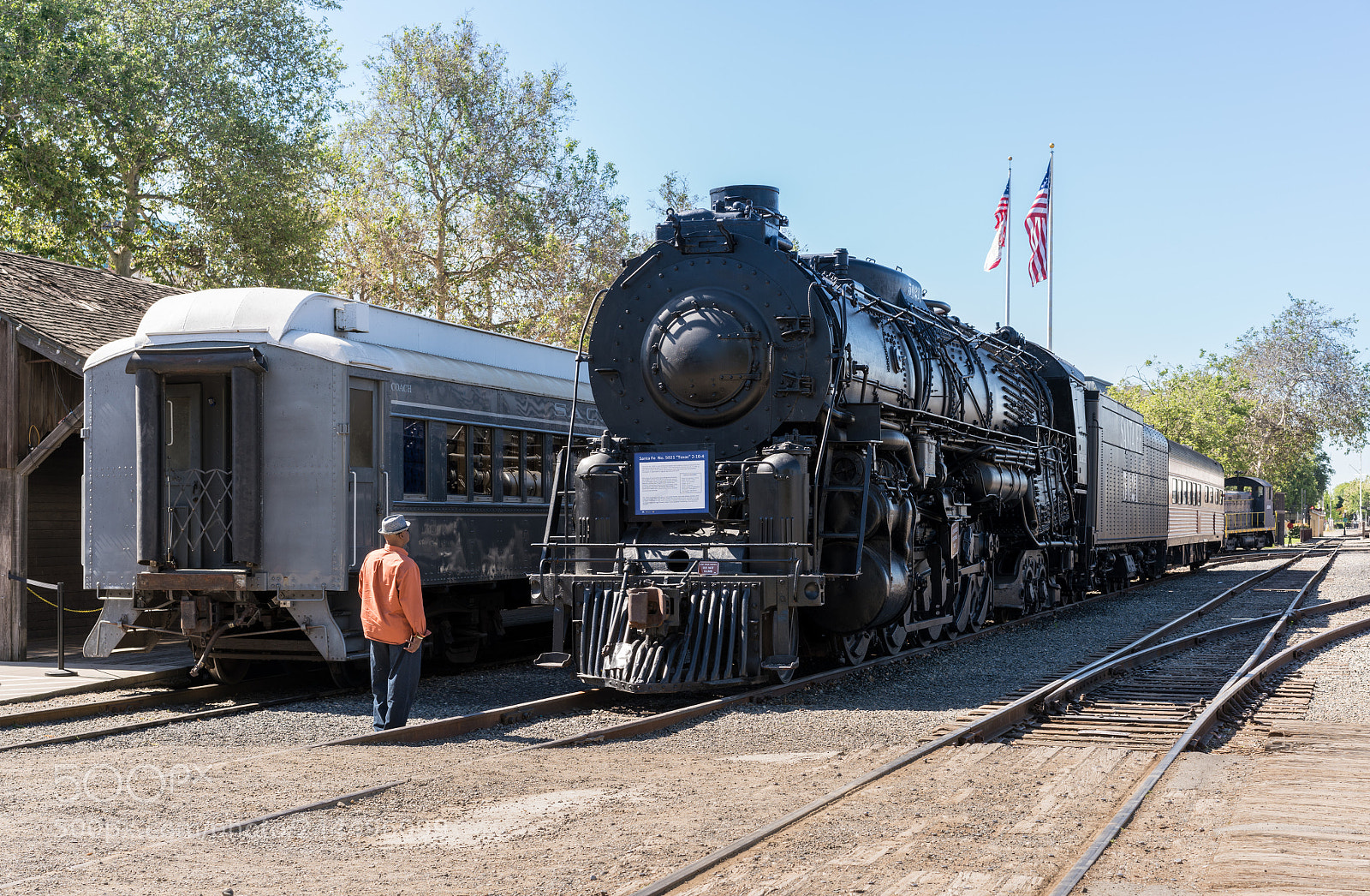 Sony a7R II sample photo. Santa fe locomotive 5021 photography