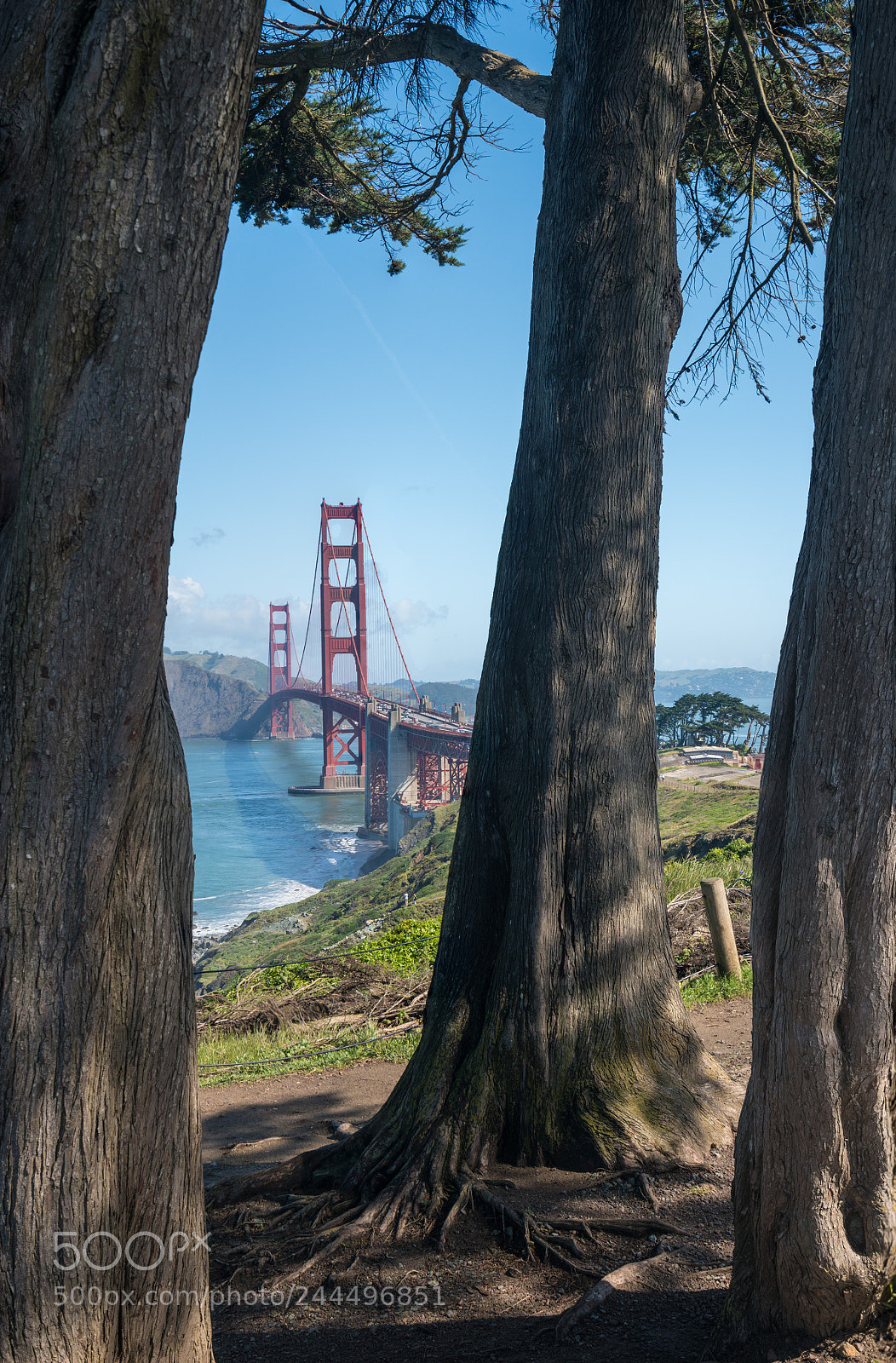 Sony a7R II sample photo. Marin headlands and golden photography