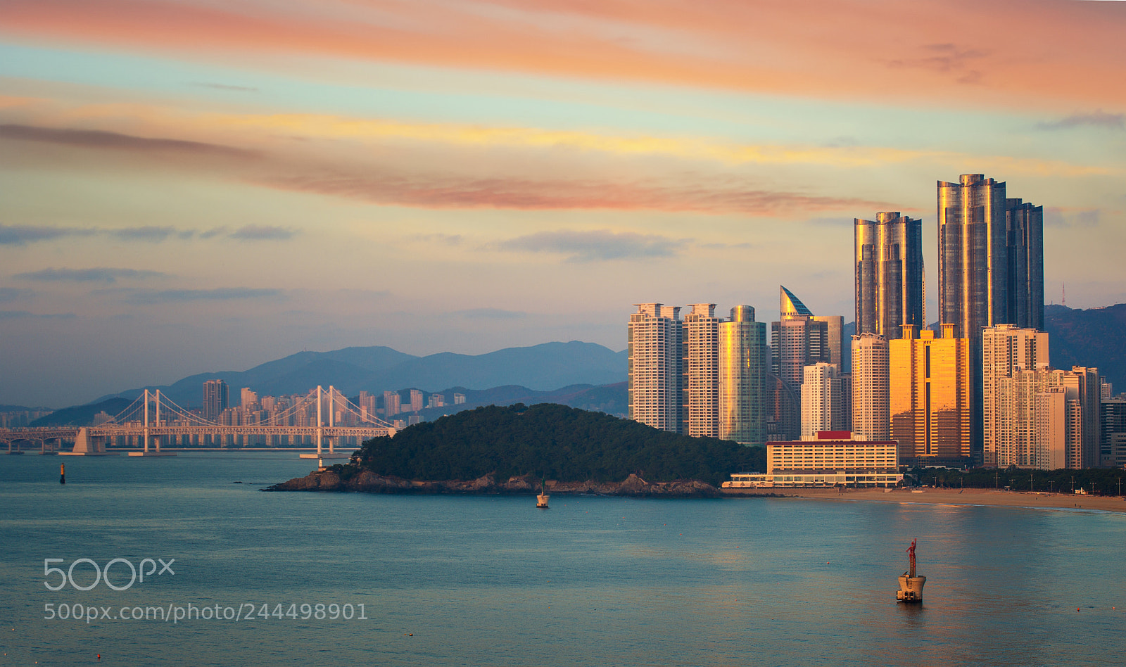 Nikon D800 sample photo. Busan haeundae beach photography
