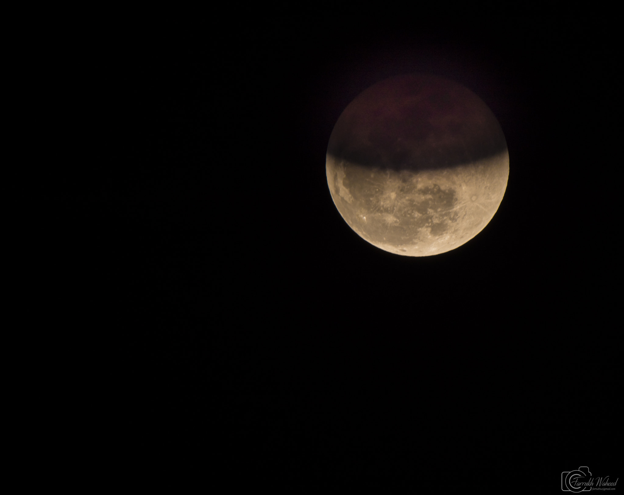 Nikon D750 + Tamron SP 150-600mm F5-6.3 Di VC USD sample photo. Moon eclipse on jan 31, 2018, in pakistan photography