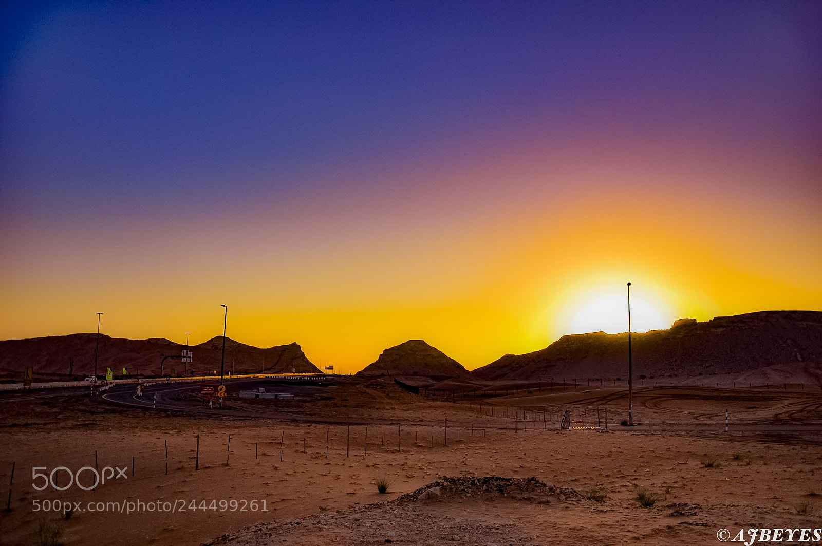 Nikon D90 sample photo. Sunrise over sharjah photography