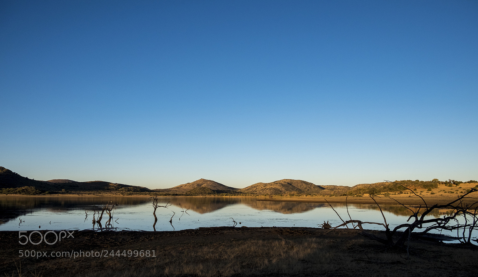 Fujifilm X-T1 sample photo. Waterhole in the dusk photography