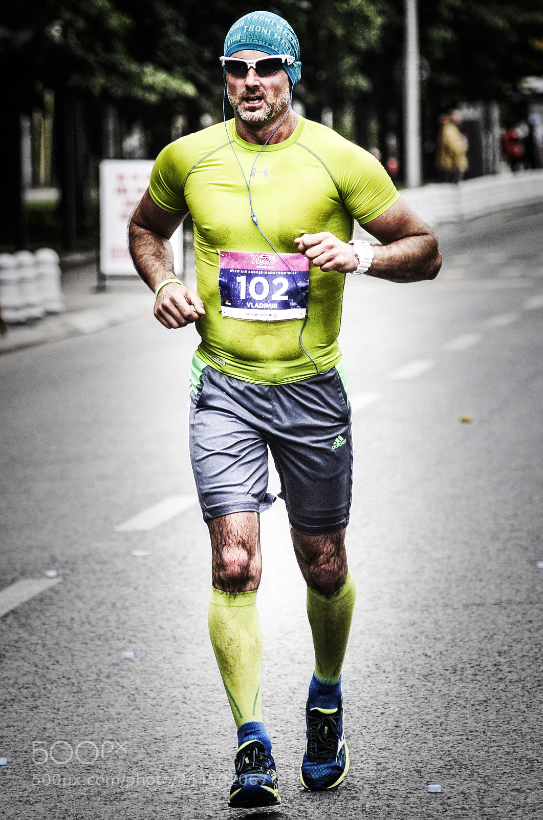 Nikon D5000 sample photo. Marathon runner photography