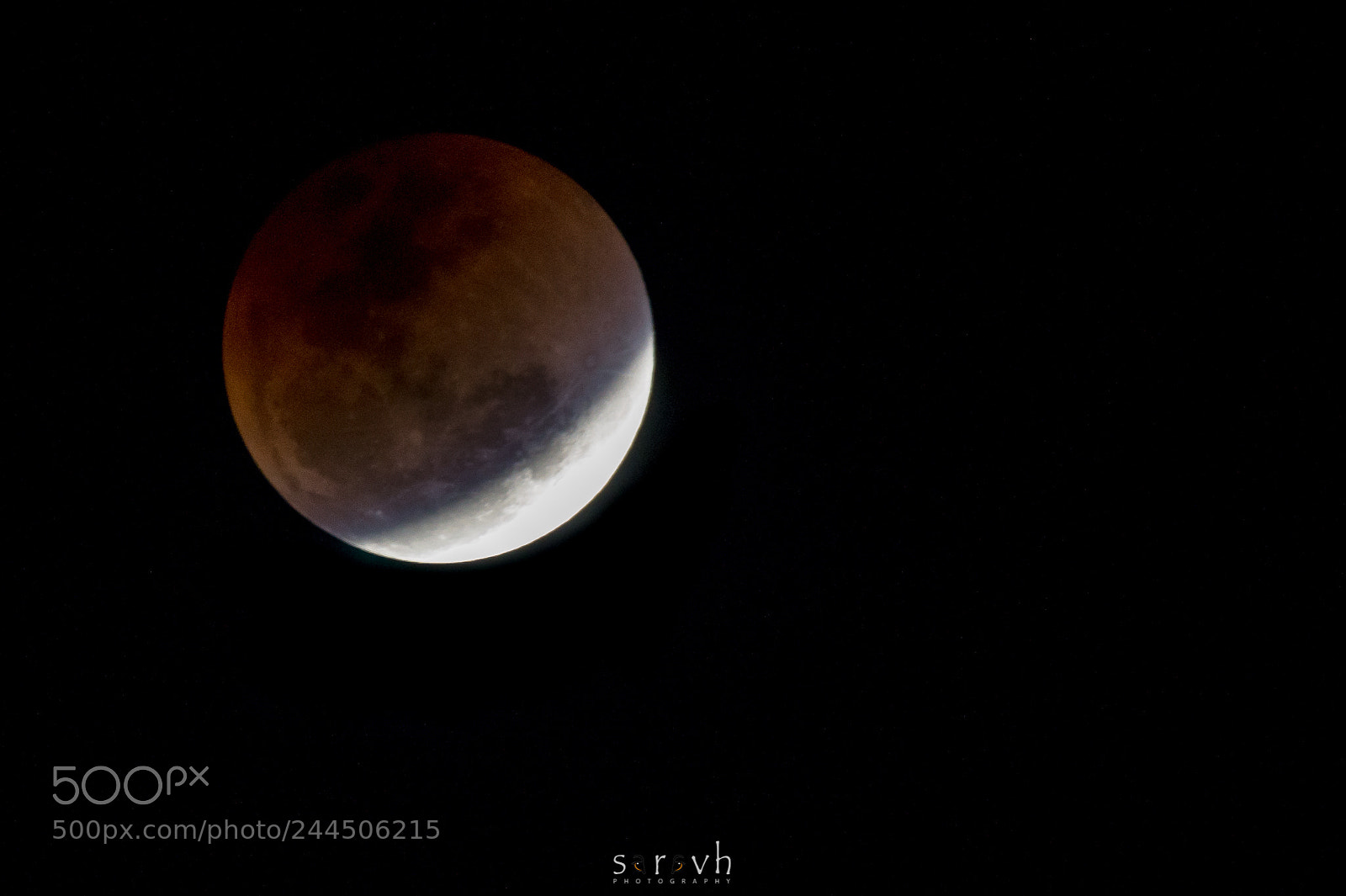 Sony SLT-A58 sample photo. Super blue blood moon photography