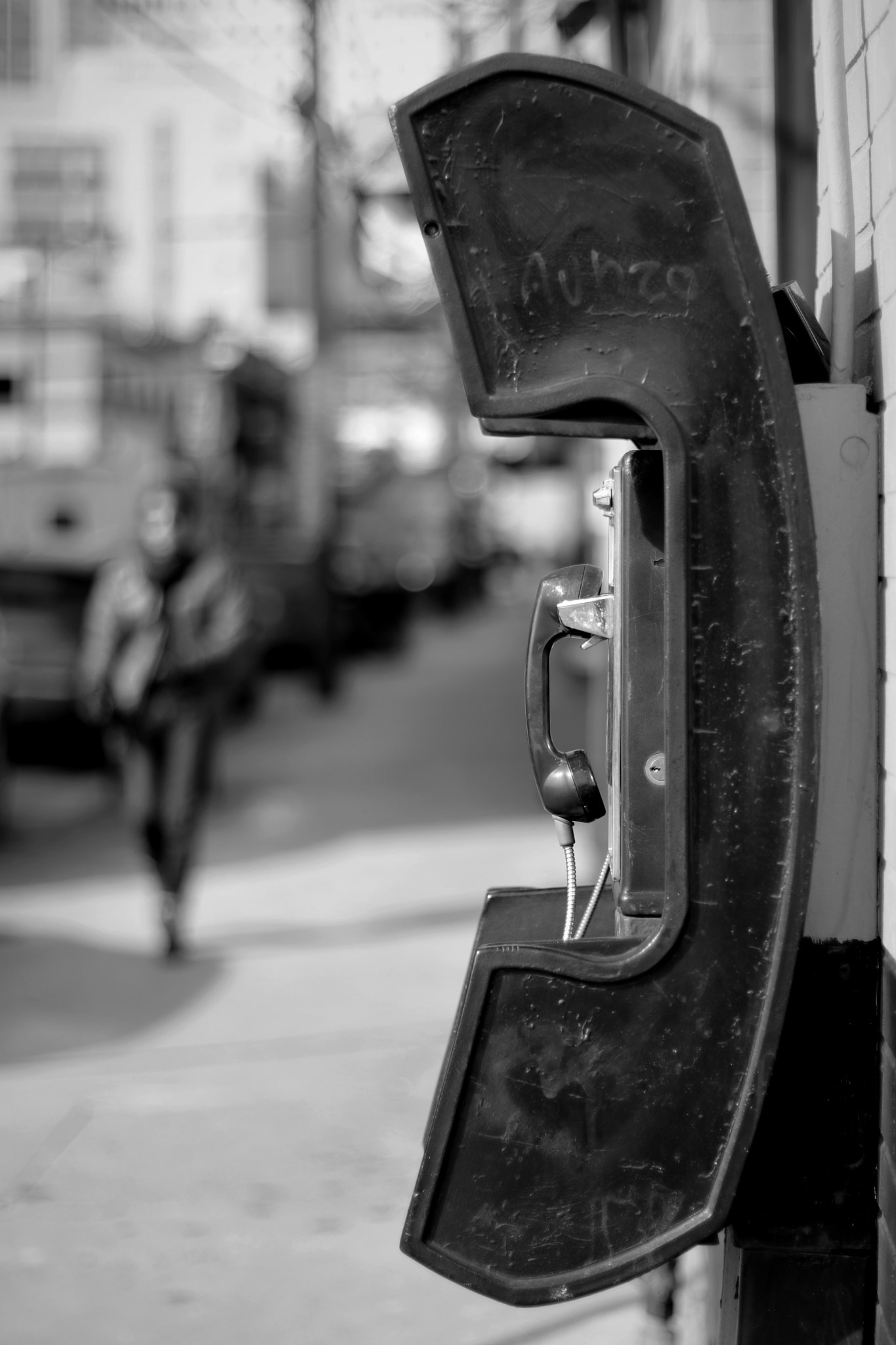 Canon EOS 80D + Canon EF 50mm F1.4 USM sample photo. Phone booth photography