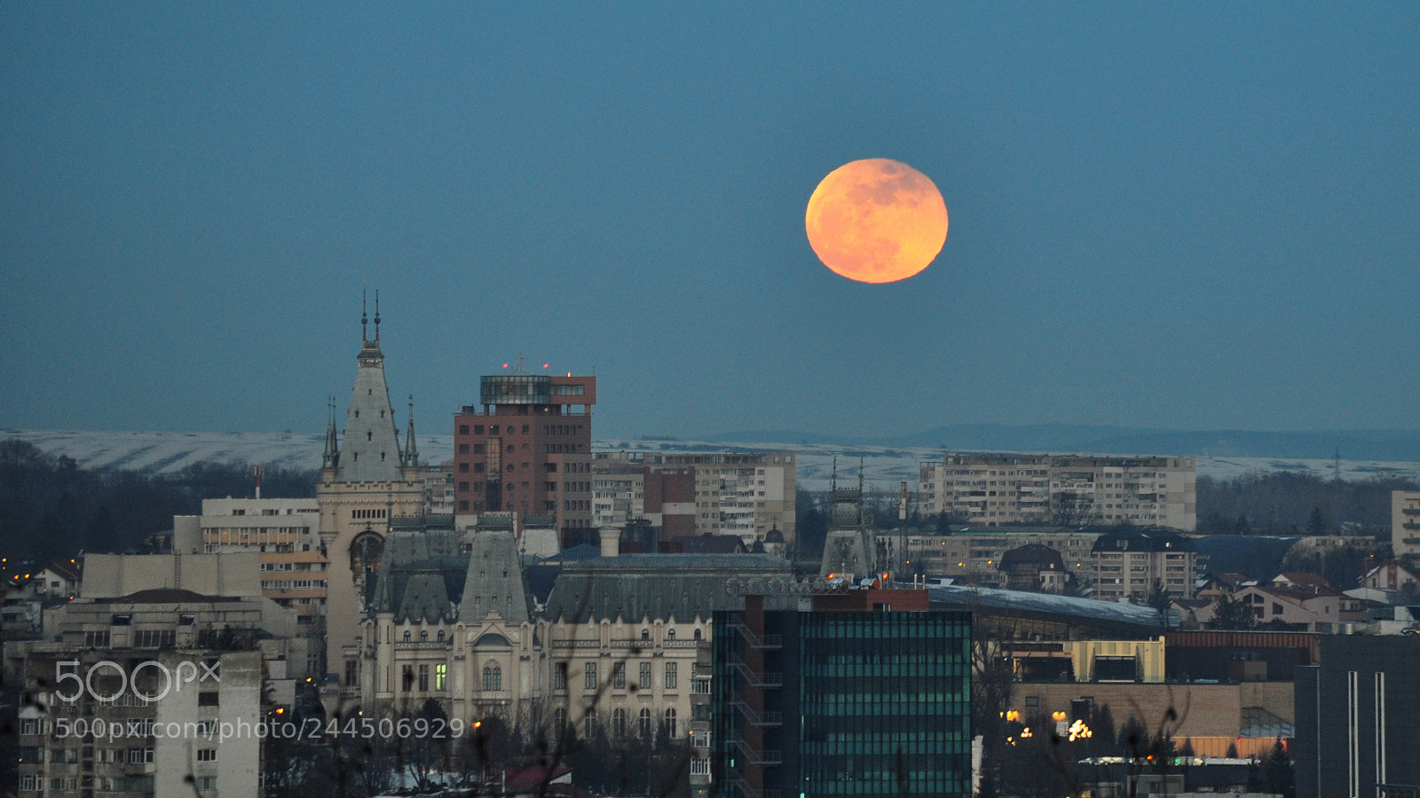 Nikon D90 sample photo. Supermoon photography