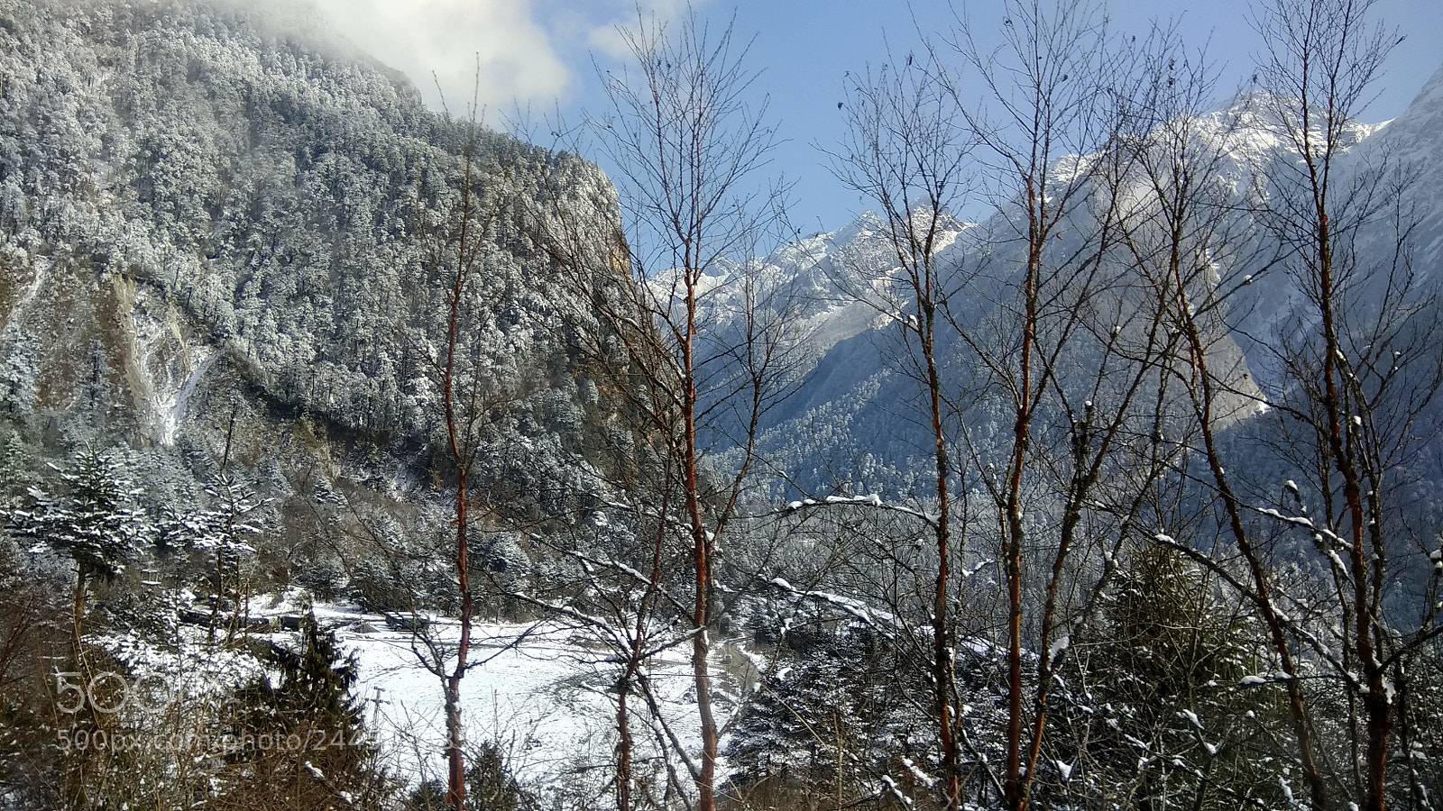 Xiaomi Redmi Note 4 sample photo. Winter mountain photography