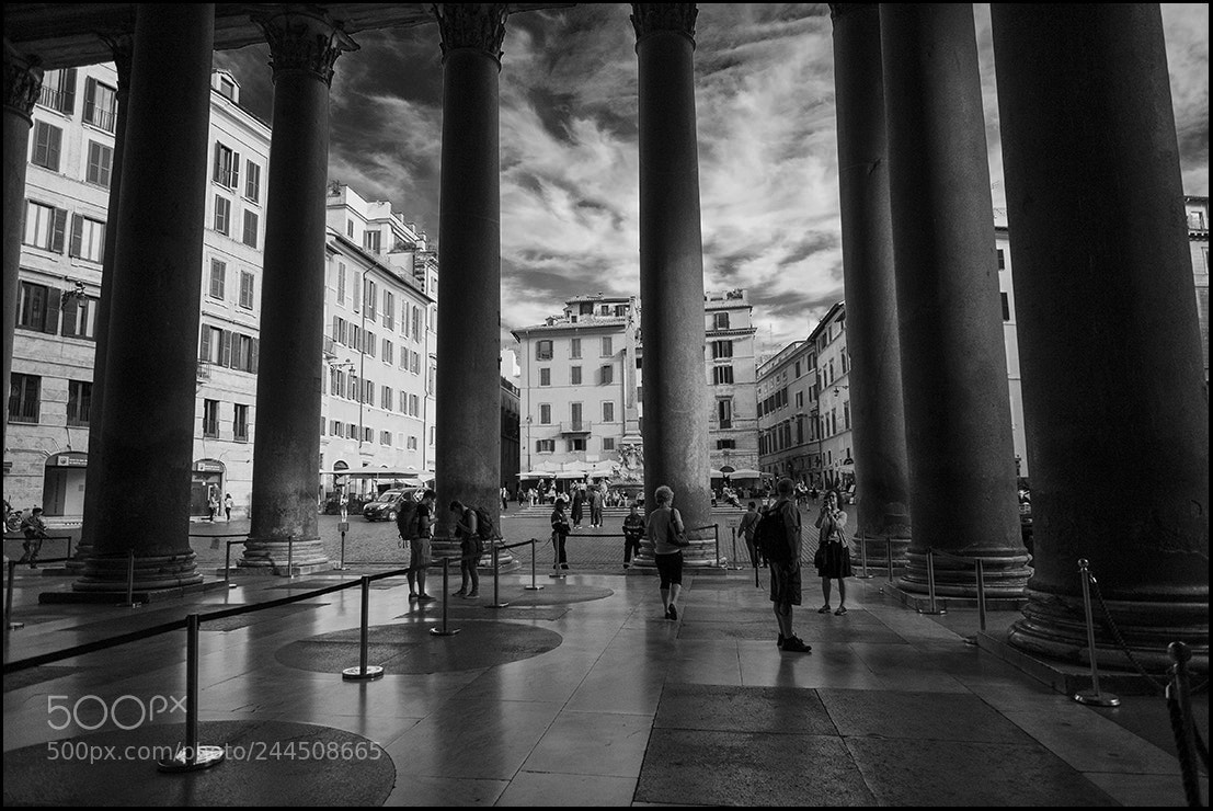 Fujifilm X-T1 sample photo. Columns of pantheon, rome.... photography