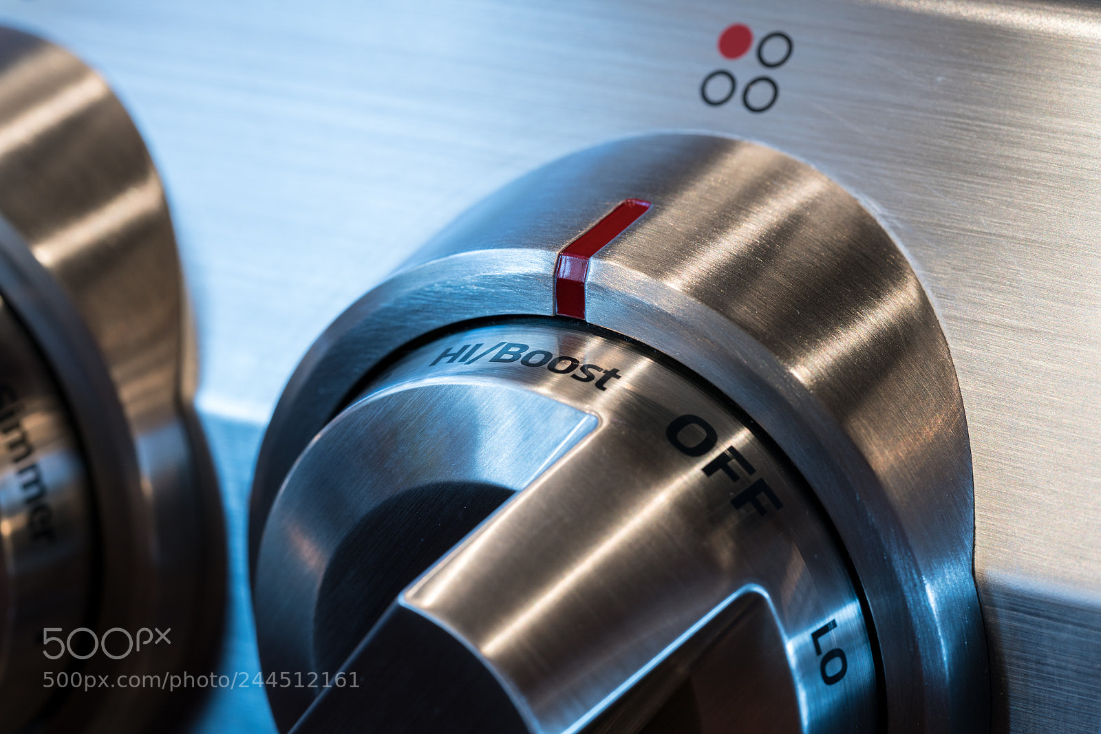 Sony a7R II sample photo. Stainless steel control knob photography