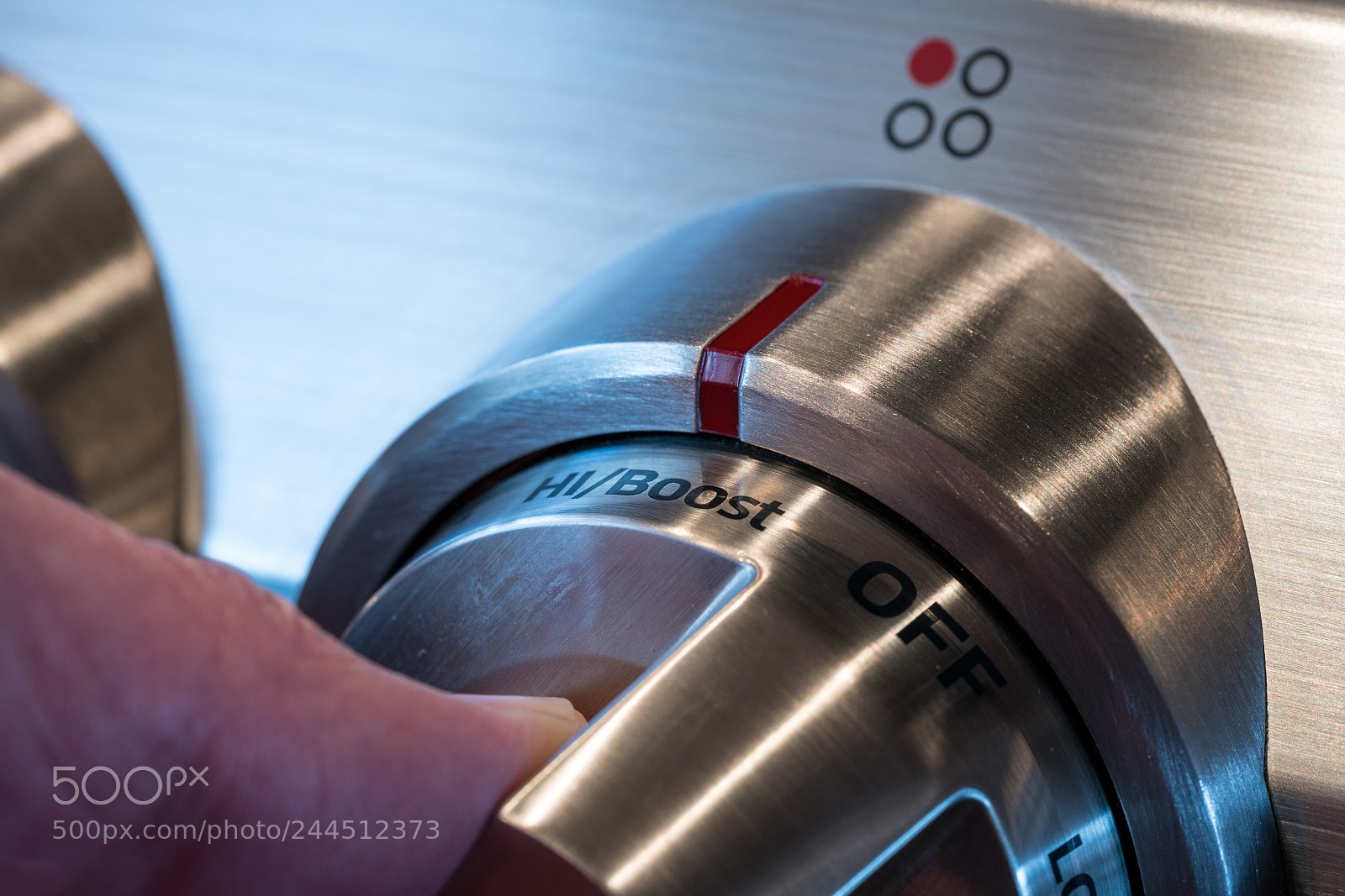 Sony a7R II sample photo. Stainless steel control knob photography