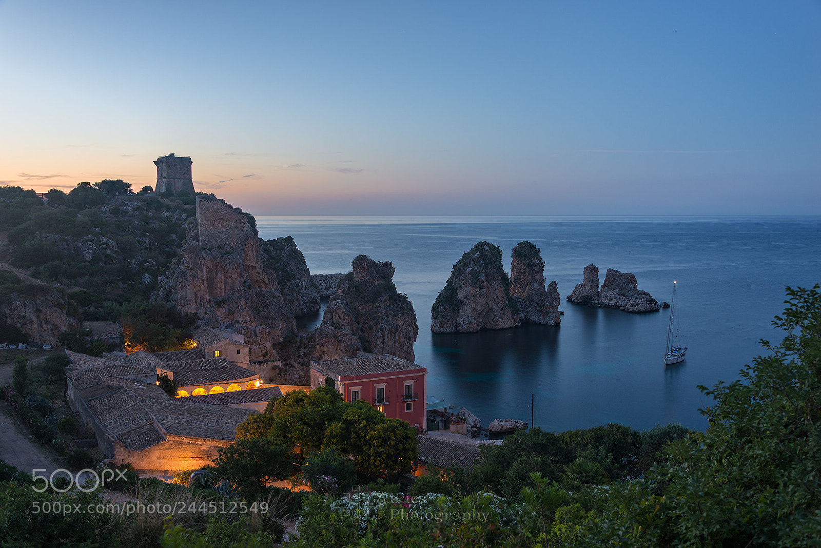 Nikon D610 sample photo. Tonnara and faraglioni rocks photography