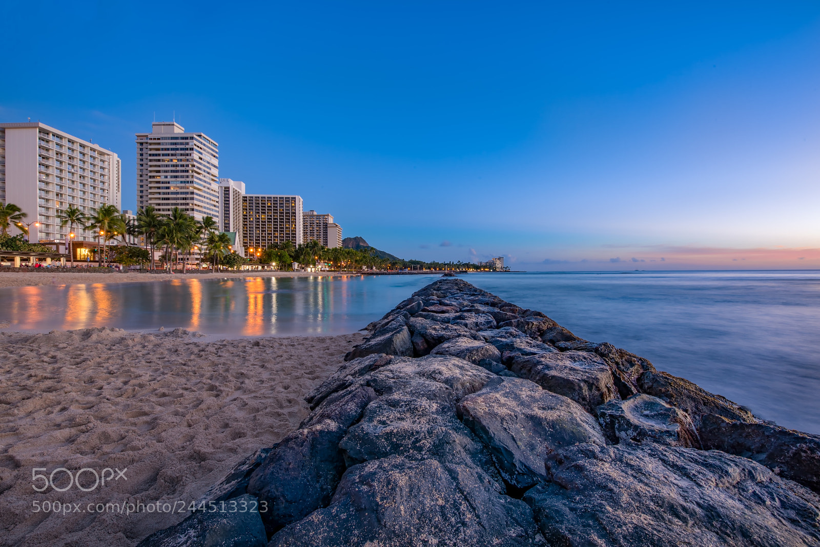 Nikon D810 sample photo. Waikiki sunset photography