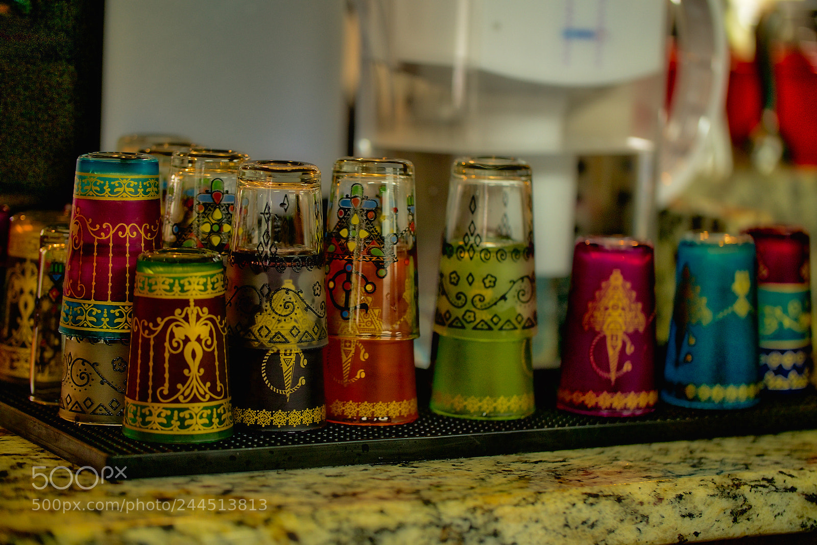 Sony a7R II sample photo. Moroccan tea glasses photography