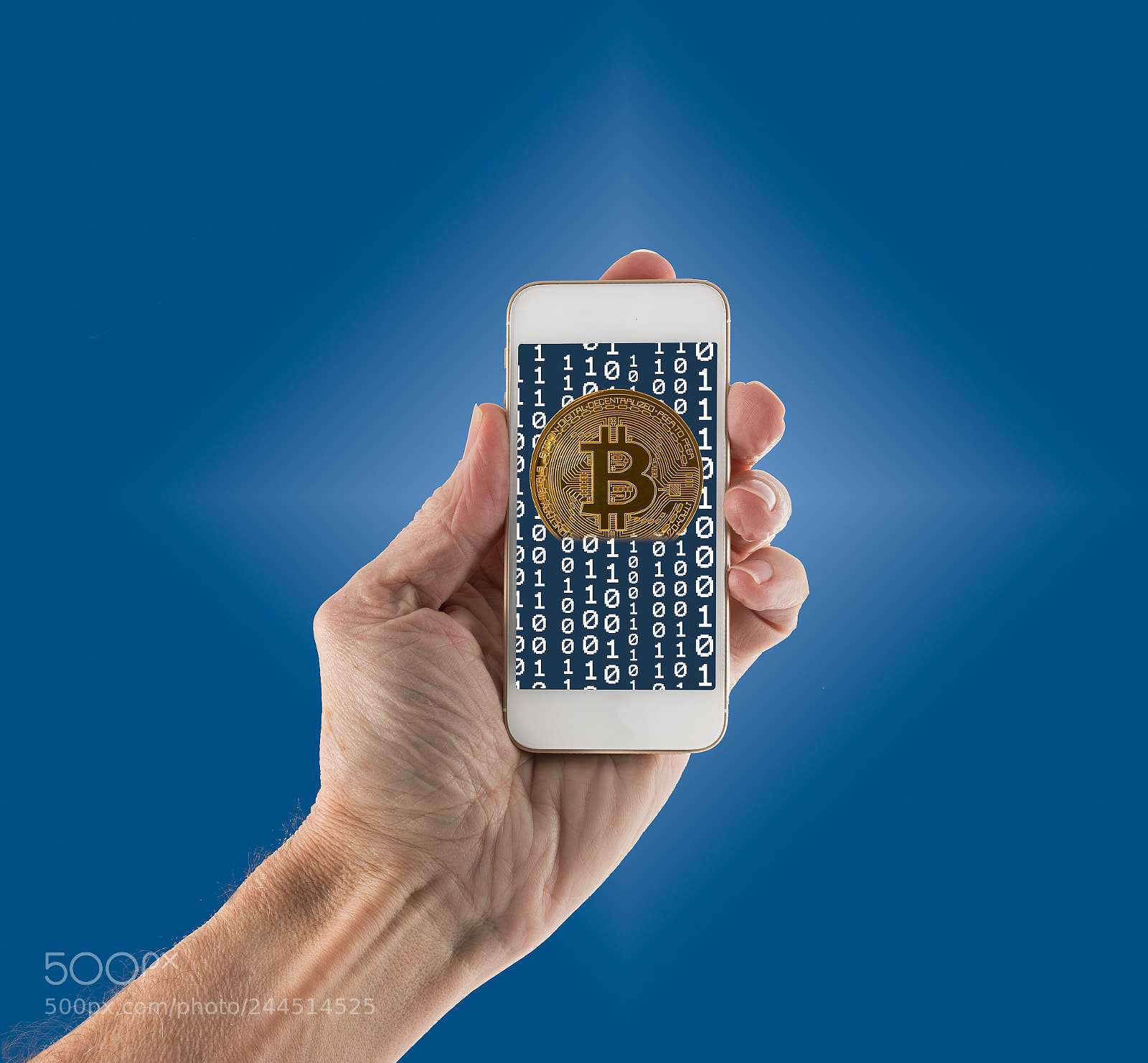 Sony a7R II sample photo. Bitcoins emerging from app photography