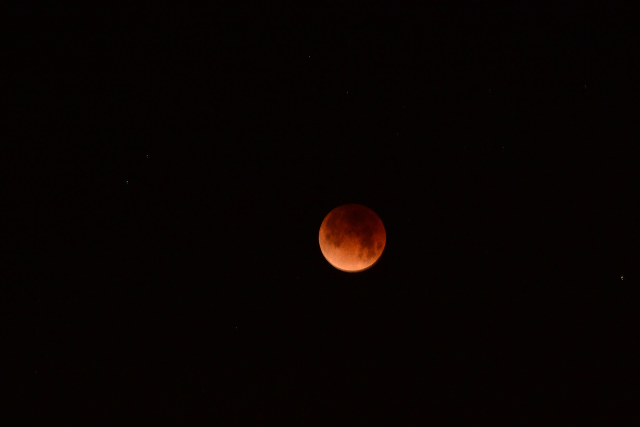 Sigma 18-250mm F3.5-6.3 DC Macro OS HSM sample photo. Super blue blood moon photography
