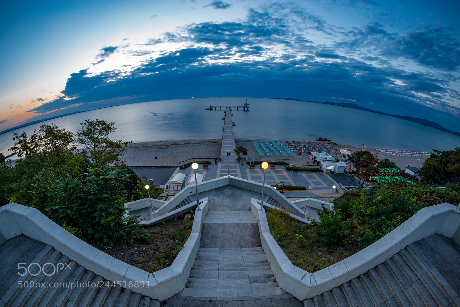 Pentax K-1 sample photo. Sunrise thru fisheye photography